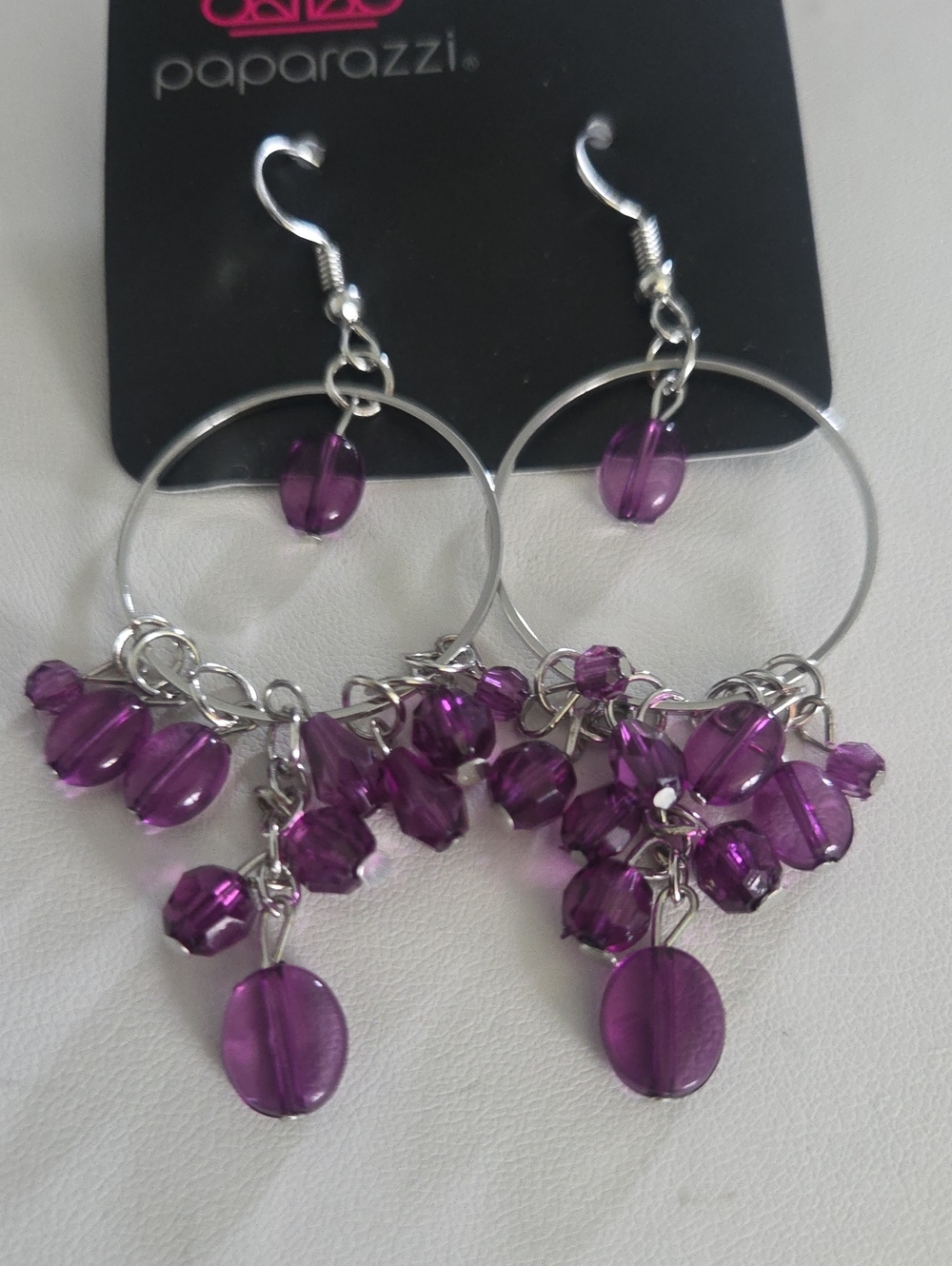 Paparazzi Where The Sky Touches The Sea Purple Earrings NWT